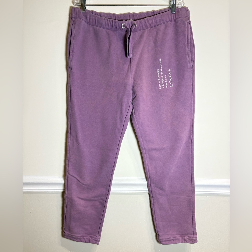 LOOLIOS HEPHAESTUS SWEATPANTS Men’s Drawstring Purple Large - Picture 3 of 8